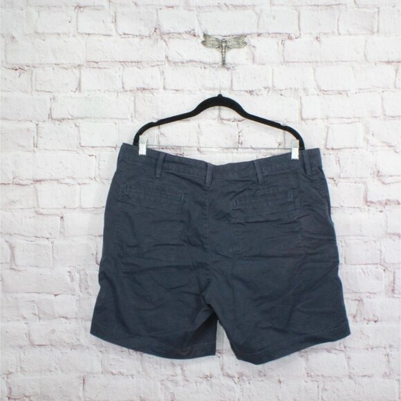 LL Bean Comfort Stretch Chino 8" Inseam Shorts Navy Blue Size 38 W - Picture 6 of 10